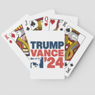 Maak Amerika weer veilig Trump Vance 2024 MAGA Pokerkaarten