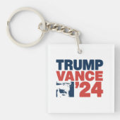 Maak Amerika weer veilig Trump Vance 2024 MAGA Sleutelhanger (Voorkant)