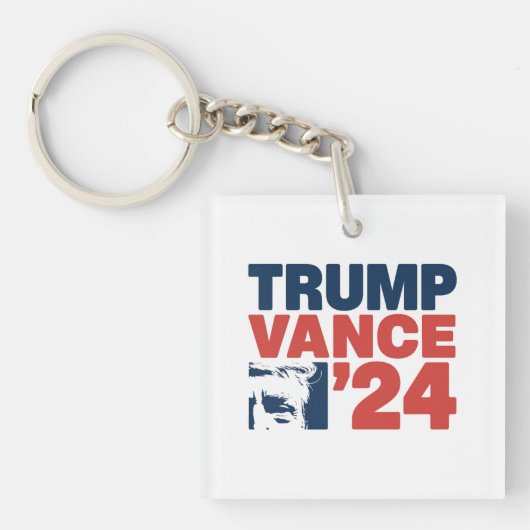 Maak Amerika weer veilig Trump Vance 2024 MAGA Sleutelhanger (Voorkant)