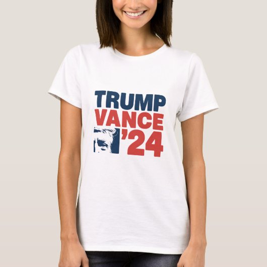 Maak Amerika weer veilig Trump Vance 2024 MAGA T-shirt (Voorkant)