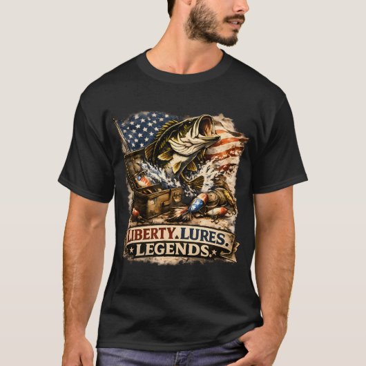 Maak Amerika weer vissen T-shirt (Voorkant)