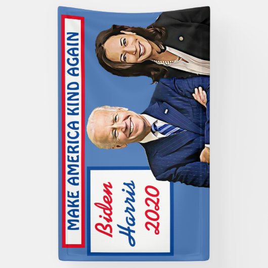 Maak Amerika weer vriendelijk Biden en Harris 2020 Spandoek (Verticaal)