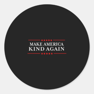 Maak Amerika weer vriendelijk Kies anti-trump-shir Ronde Sticker