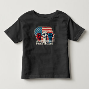 Maak Amerika weer vrij van kunstwerken Kinder Shirts