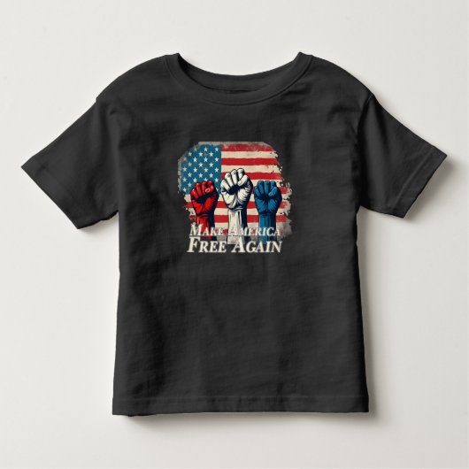 Maak Amerika weer vrij van kunstwerken Kinder Shirts (Voorkant)