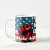 Maak Amerika weer vrij van kunstwerken Koffiemok (Links)