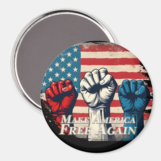 Maak Amerika weer vrij van kunstwerken Magneet (Voorkant / Achterkant)