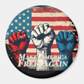 Maak Amerika weer vrij van kunstwerken Magneet (Voorkant)