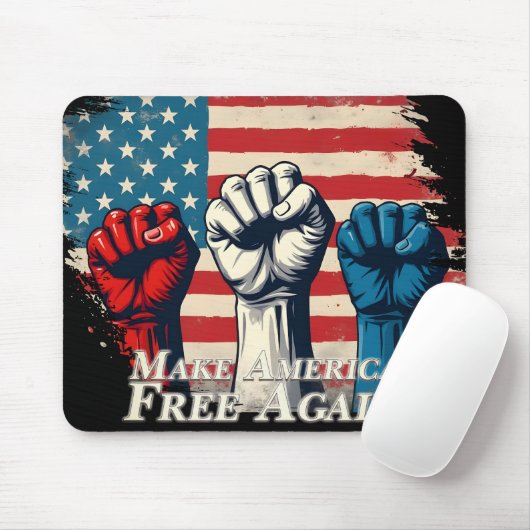 Maak Amerika weer vrij van kunstwerken Muismat (Met muis)