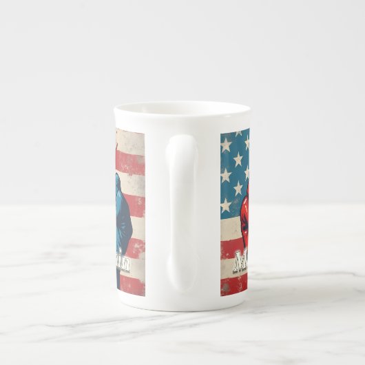 Maak Amerika weer vrij van kunstwerken Porselein Kop (Achterkant)