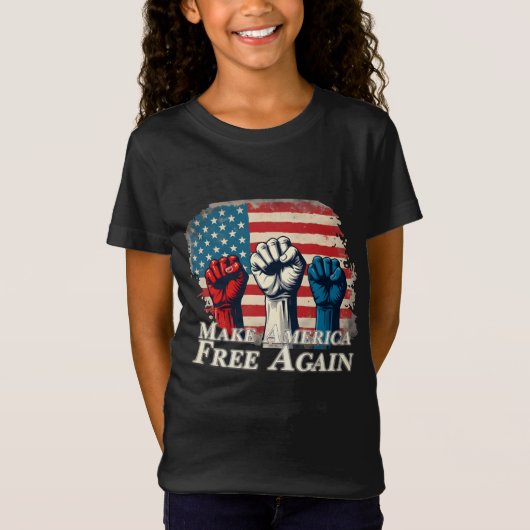 Maak Amerika weer vrij van kunstwerken T-shirt (Voorkant)