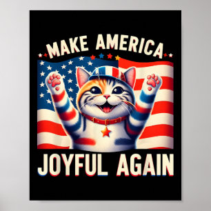 Maak Amerika weer vrolijk Cat Ladies Kamala Harris Poster