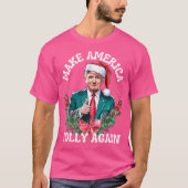Maak Amerika weer vrolijk Kerst Trump T-shirt (Voorkant)