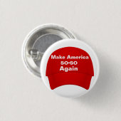 Maak Amerika weer zo'n Pet Ronde Button 3,2 Cm (Voorkant /achterkant)