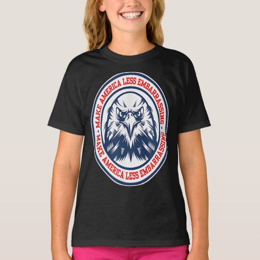 Maak Amerikaans minder aantrekkelijke vogelarend T T-shirt (Voorkant)