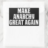 Maak anarchie weer groot rechthoekige sticker (Tas)