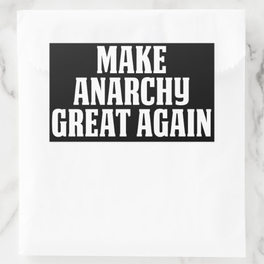 Maak anarchie weer groot rechthoekige sticker (Tas)
