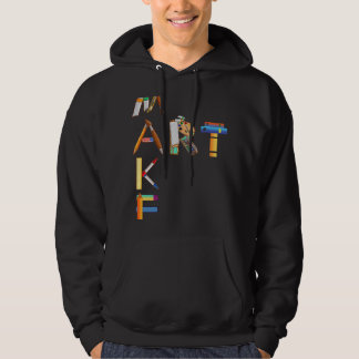Maak Art Artist Paint Palet en penselen Painter Hoodie