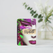 Maak Artist omhoog voeg QR Code en Sociale Media C Visitekaartje (Staand voorkant)