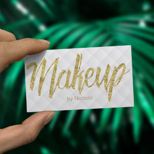 Maak artistieke, moderne Gold Script Luxe Visitekaartje