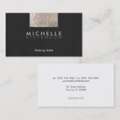 Maak artistieke moderne, stijlvolle FAUX-reeks zwa Visitekaartje (Voorkant / Achterkant)