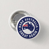 Maak Australië weer geweldig Ronde Button 3,2 Cm (Voorkant /achterkant)