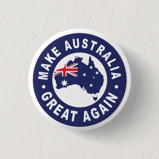 Maak Australië weer geweldig Ronde Button 3,2 Cm (Voorkant)