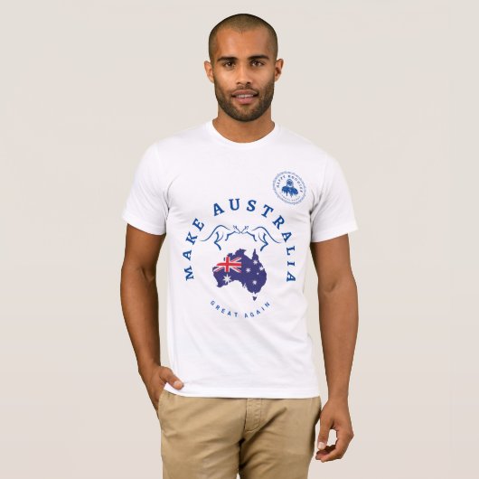 Maak Australië weer geweldig T-shirt (Voorkant volledig)