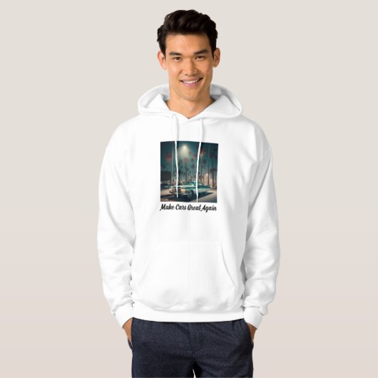Maak auto's weer geweldig hoodie (Voorkant volledig)