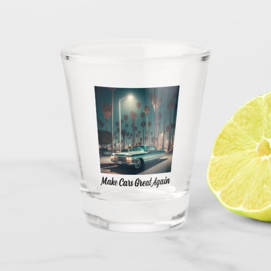 Maak auto's weer geweldig shot glas (Voorkant)