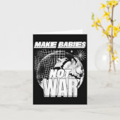 Maak baby's geen oorlog (liefdesverklaring en kaar kaart (Gele Bloem)