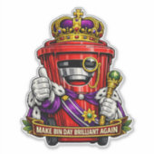 Maak Bakdag Briljant Weer - Waterdichte Sticker (Voorkant)