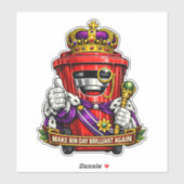 Maak Bakdag Briljant Weer - Waterdichte Sticker (Vel)