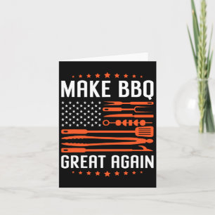 Maak BBQ weer geweldig Amerikaanse vlag Trump gril Kaart