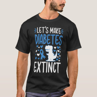 Maak Bewustmaking Diabetes November Type T1D T2 T-shirt