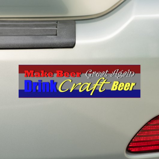 Maak Bier weer geweldig 2 Bumpersticker (Op auto)