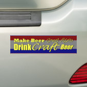 Maak Bier weer geweldig 3 Bumpersticker (Op auto)