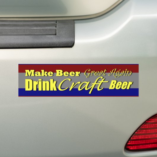 Maak Bier weer geweldig 3 Bumpersticker (Op auto)