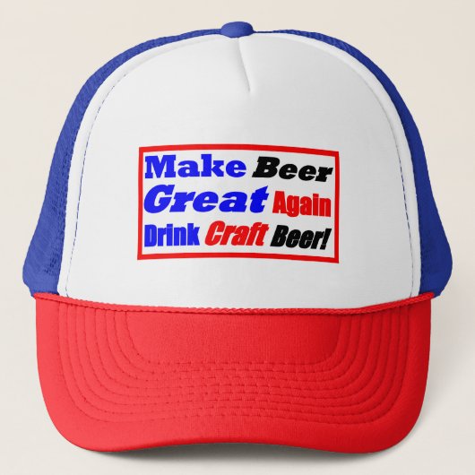 Maak Bier weer geweldig in een doos Trucker Pet (Voorkant)