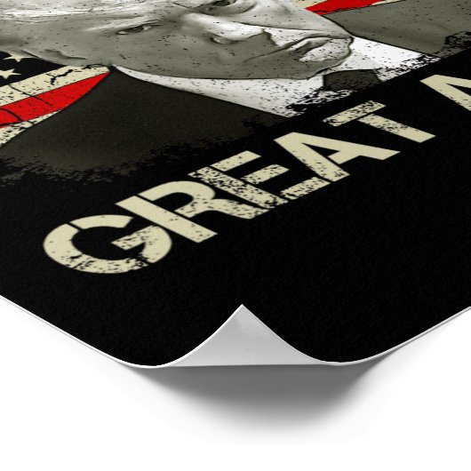 Maak Bitcoin weer geweldig Grappig Maga Pro Trump  Poster (Hoek)