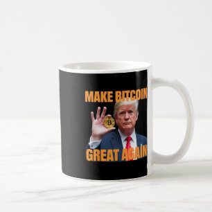 Maak Bitcoin weer geweldig Grappig Trump Bitcoin C Koffiemok