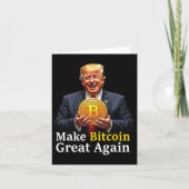 Maak Bitcoin weer geweldig Trump Bitcoin Crypto Fu Kaart (Voorkant)
