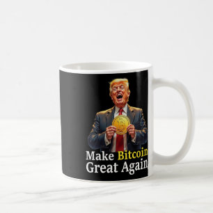Maak Bitcoin weer geweldig Trump Bitcoin Crypto Fu Koffiemok