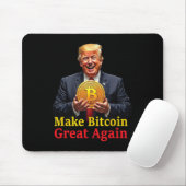 Maak Bitcoin weer geweldig Trump Bitcoin Crypto Fu Muismat (Met muis)