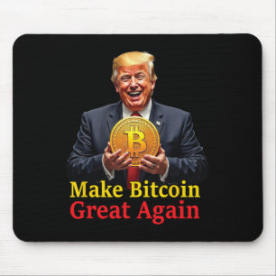 Maak Bitcoin weer geweldig Trump Bitcoin Crypto Fu Muismat