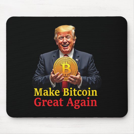 Maak Bitcoin weer geweldig Trump Bitcoin Crypto Fu Muismat (Voorkant)