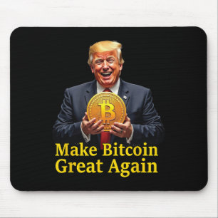 Maak Bitcoin weer geweldig Trump Bitcoin Crypto Fu Muismat