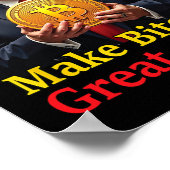 Maak Bitcoin weer geweldig Trump Bitcoin Crypto Fu Poster (Hoek)