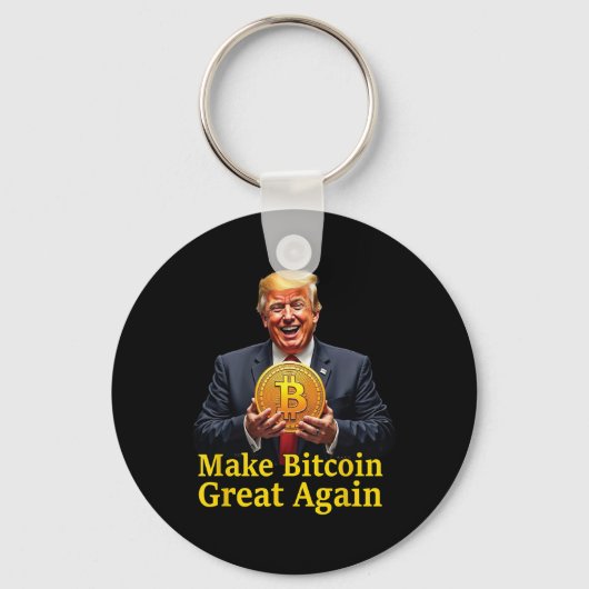 Maak Bitcoin weer geweldig Trump Bitcoin Crypto Fu Sleutelhanger (Voorkant)