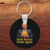 Maak Bitcoin weer geweldig Trump Bitcoin Crypto Fu Sleutelhanger (Voorkant)